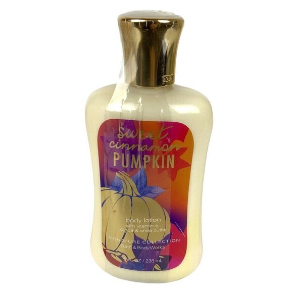 Bath & Body Works Sweet Cinnamon Pumpkin Body Lotion 8 Oz Signature Collection - Picture 1 of 4